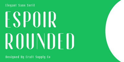 Espoir Rounded Font Poster 1