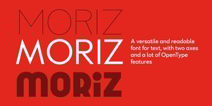 Moriz Font Poster 1