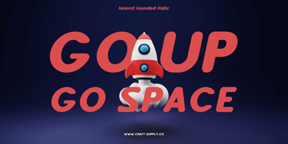 Fenord Rounded Font Poster 2