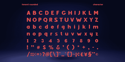 Fenord Rounded Font Poster 6