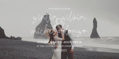 Brian Wiliam Signature Font Poster 7