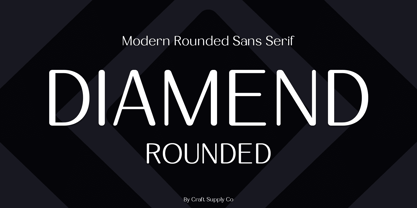 Diamend Rounded Font Poster 1