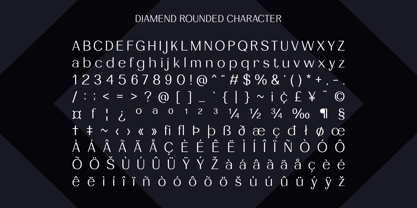 Diamend Rounded Font Poster 6