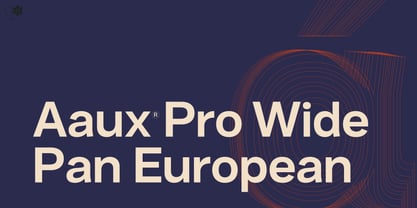 Aaux Pro Pan European Wide Font Poster 1