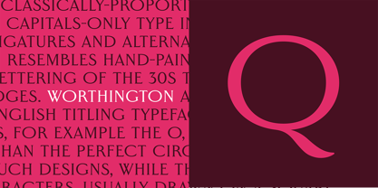 Worthington Arcade Font Poster 5