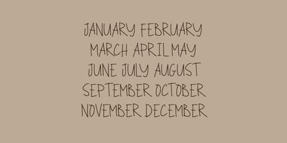 Back Boys Handwritten Font Poster 4