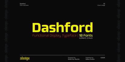 Dashford Font Poster 1