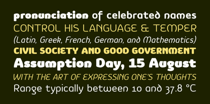 Vulgat Font Poster 12