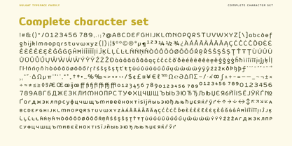 Vulgat Font Poster 15