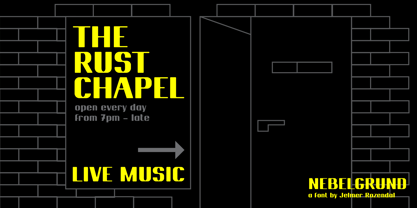 Nebelgrund Font Poster 5