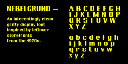 Nebelgrund Font Poster 3