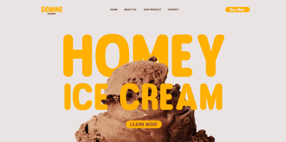 Demine Rounded Font Poster 3