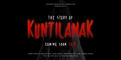 Dreadnight Font Poster 2