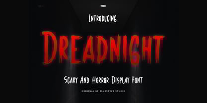 Dreadnight Font Poster 1