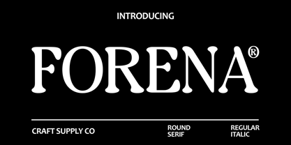 Forena Font Poster 1