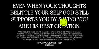 Forena Font Poster 3