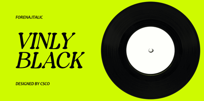 Forena Font Poster 2