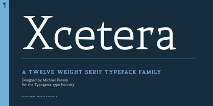 Xcetera Font Poster 1