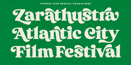 Sunday Club Font Poster 15