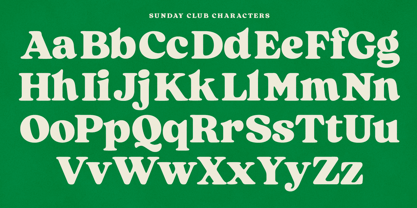Sunday Club Font Poster 4