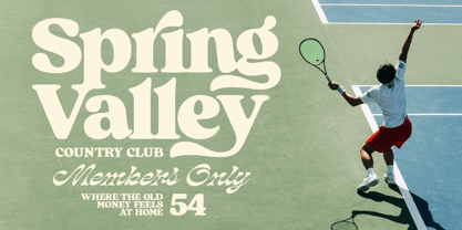 Sunday Club Font Poster 6