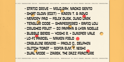 Teaslur Font Poster 14