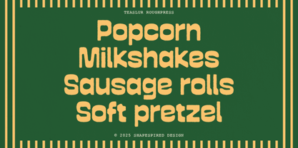 Teaslur Font Poster 6