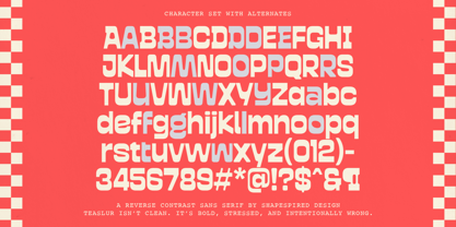 Teaslur Font Poster 4