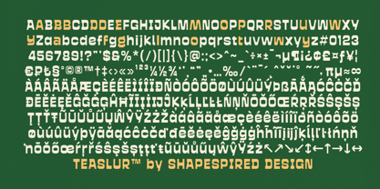 Teaslur Font Poster 15