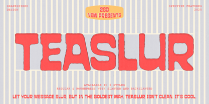 Teaslur Font Poster 1