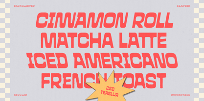 Teaslur Font Poster 2