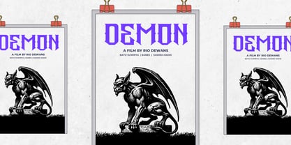 Metal Mesar Font Poster 4