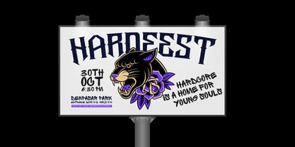 Metal Mesar Font Poster 5