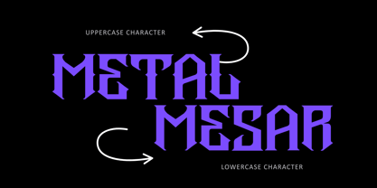 Metal Mesar Font Poster 7