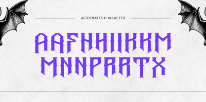 Metal Mesar Font Poster 12