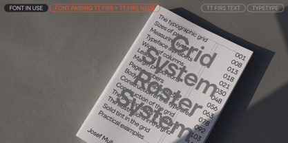 TT Firs Text Font Poster 11