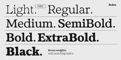Fedro Font Poster 5