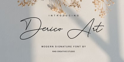 Derico Art Font Poster 1