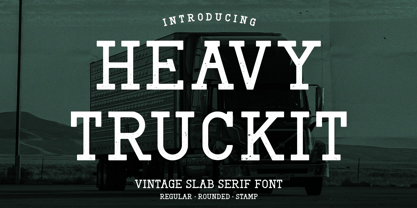 Heavy Truckit Font Poster 1