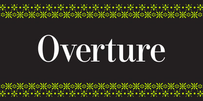 Overture Font Poster 1