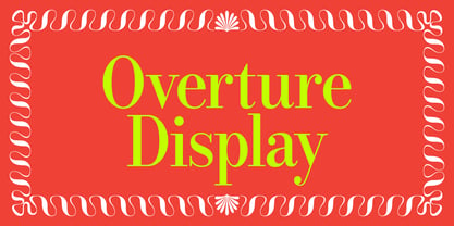 Overture Display Font Poster 1