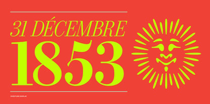 Overture Display Font Poster 5