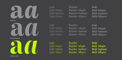 Overture Fine Font Poster 2