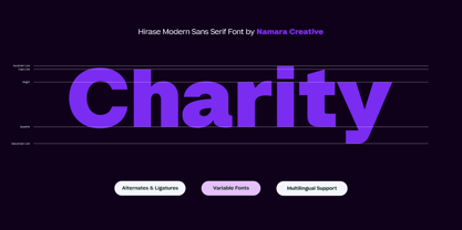 Hirashe Font Poster 3