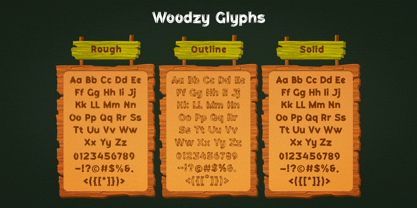 Woodzy Font Poster 2