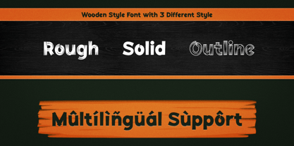 Woodzy Font Poster 4