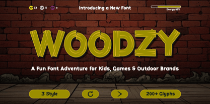 Woodzy Font Poster 1