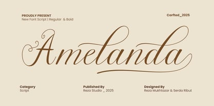 Amelanda Font Poster 1
