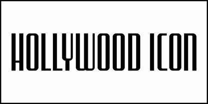 Hollywood Icon JNL Font Poster 2