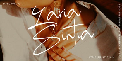 Laria Sintia Signature Font Poster 1